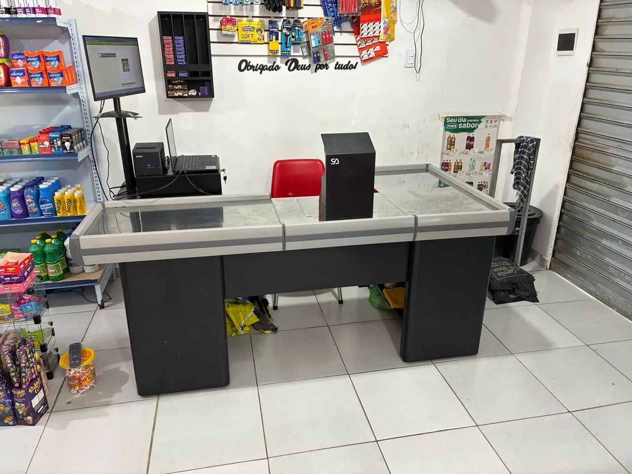 Balcão caixa de Mercado