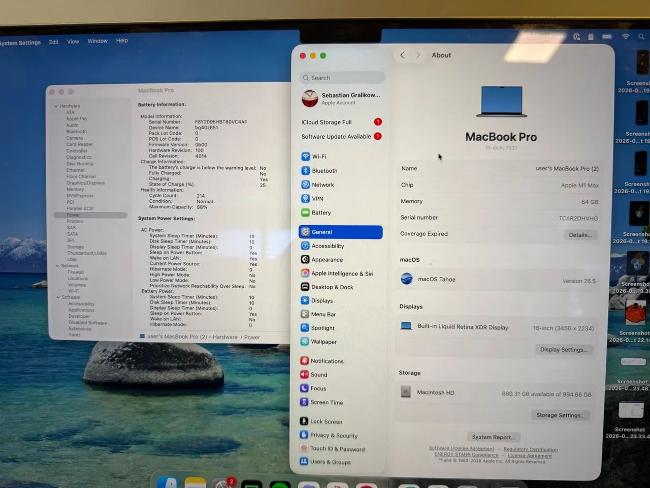 Apple MacBook Pro M1 64GB RAM 1T 16polegadas - Foto 5