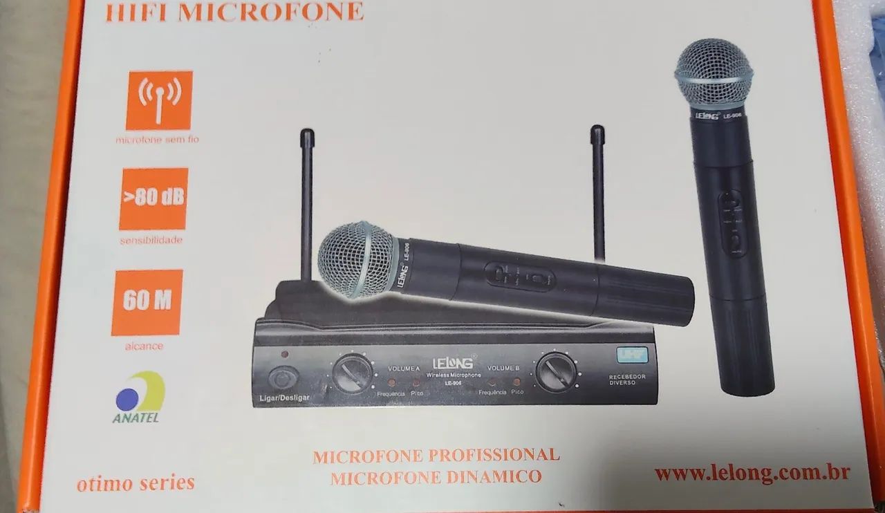 Vendo conjunto de Microfone semi profissional 