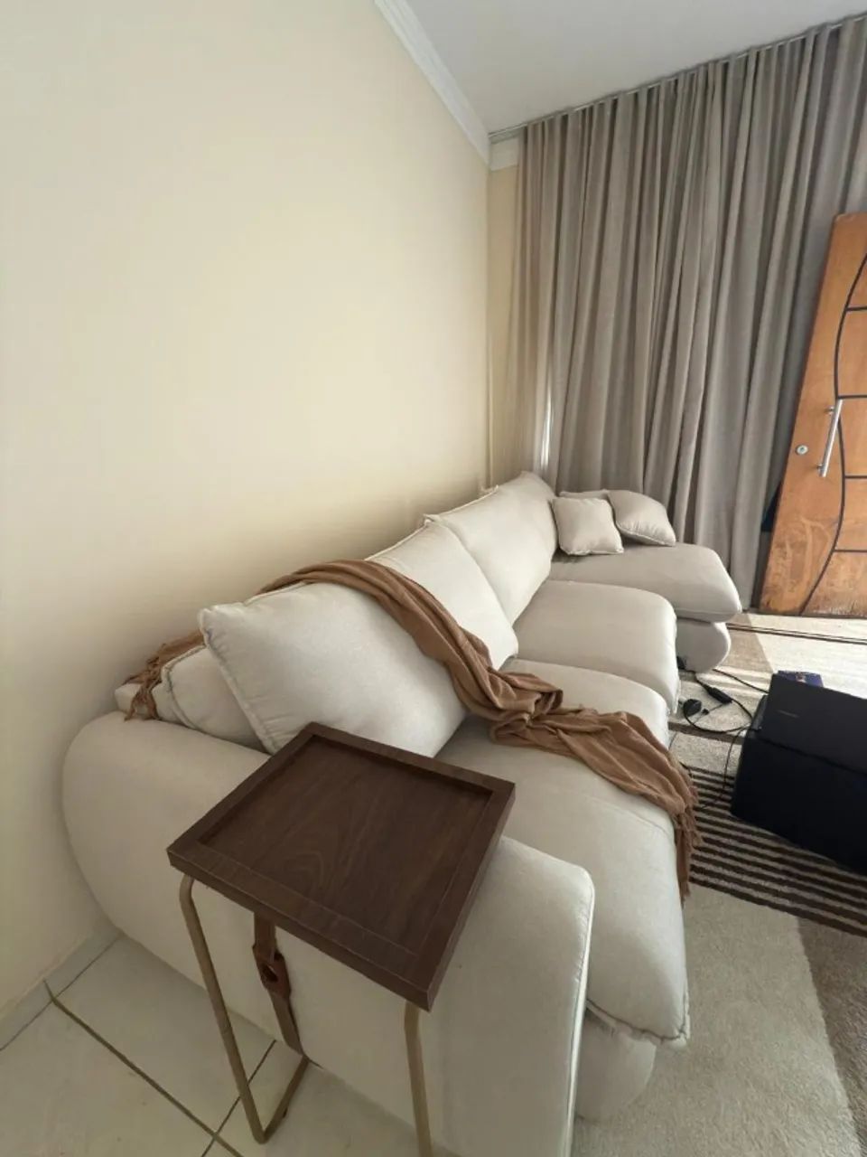 Sofa retrátil de linho 2,90 metros - Foto 3