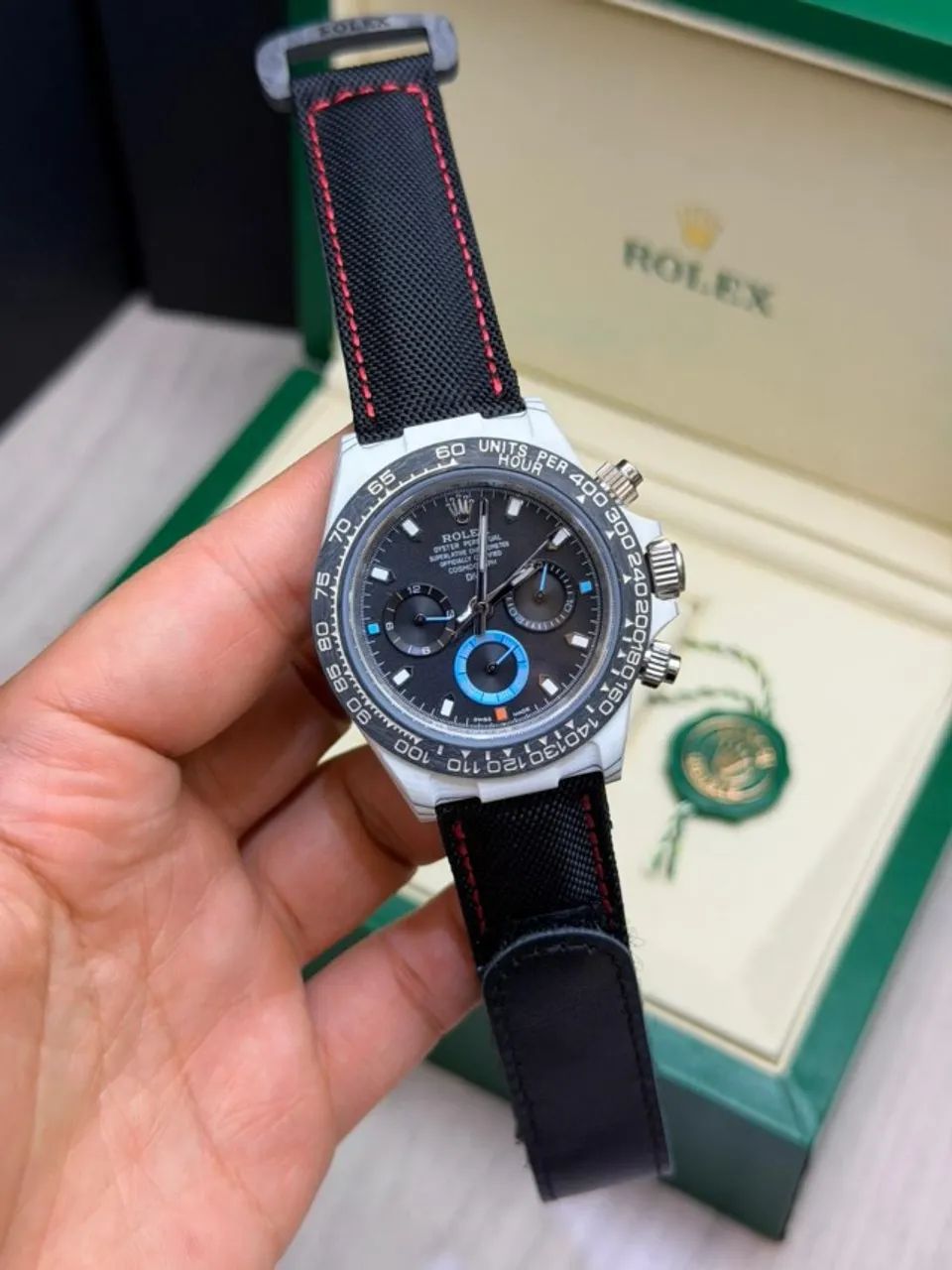 Relógio Automático Daytona Diw - Fibra de Carbono - Foto 2