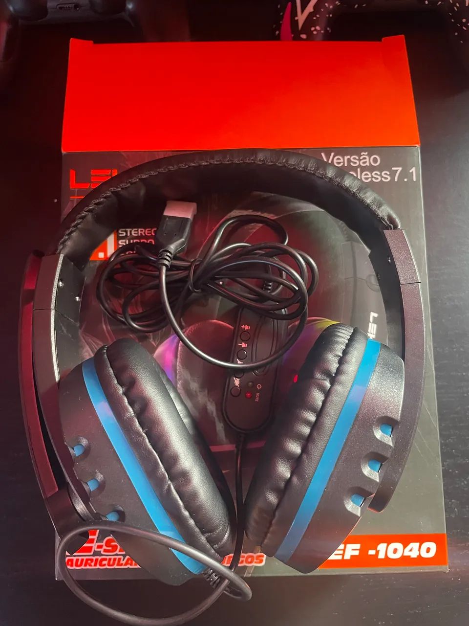 Headset com led