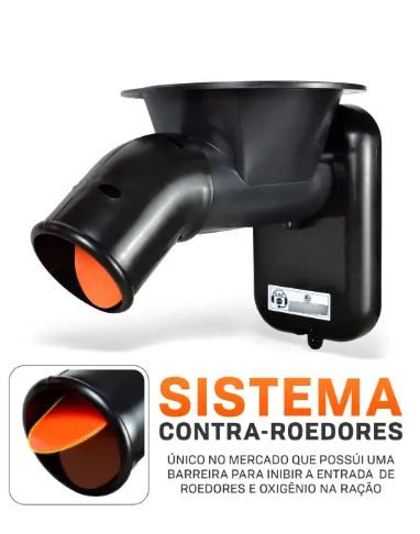 Alimentador Automatico, Cães, Gado, Ovelha, Porco, Galinha, Galão 22l 127/220v Preto - Foto 3