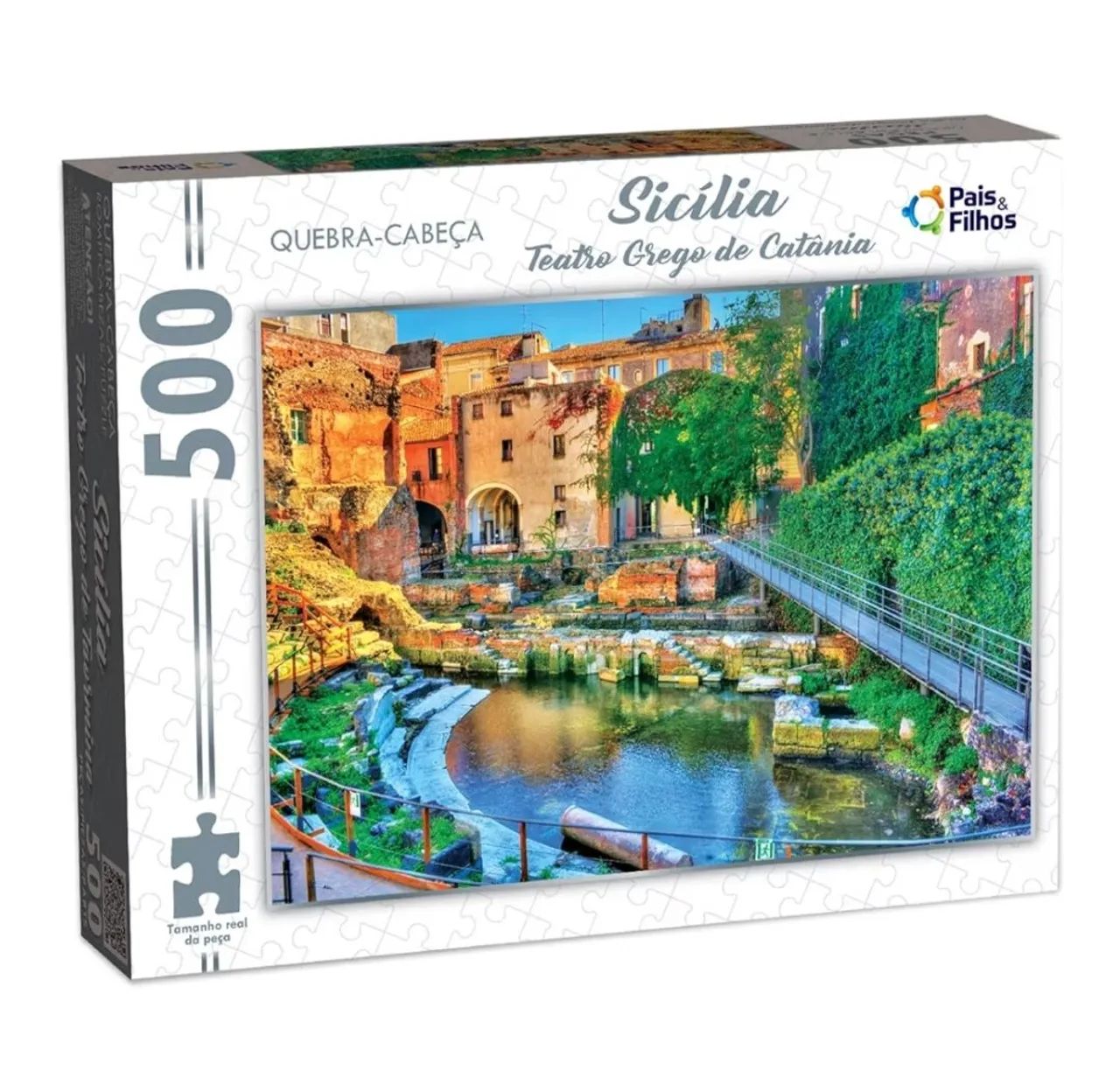Quebra-cabeça 500 Peças - Sicilia Teatro - Foto 2