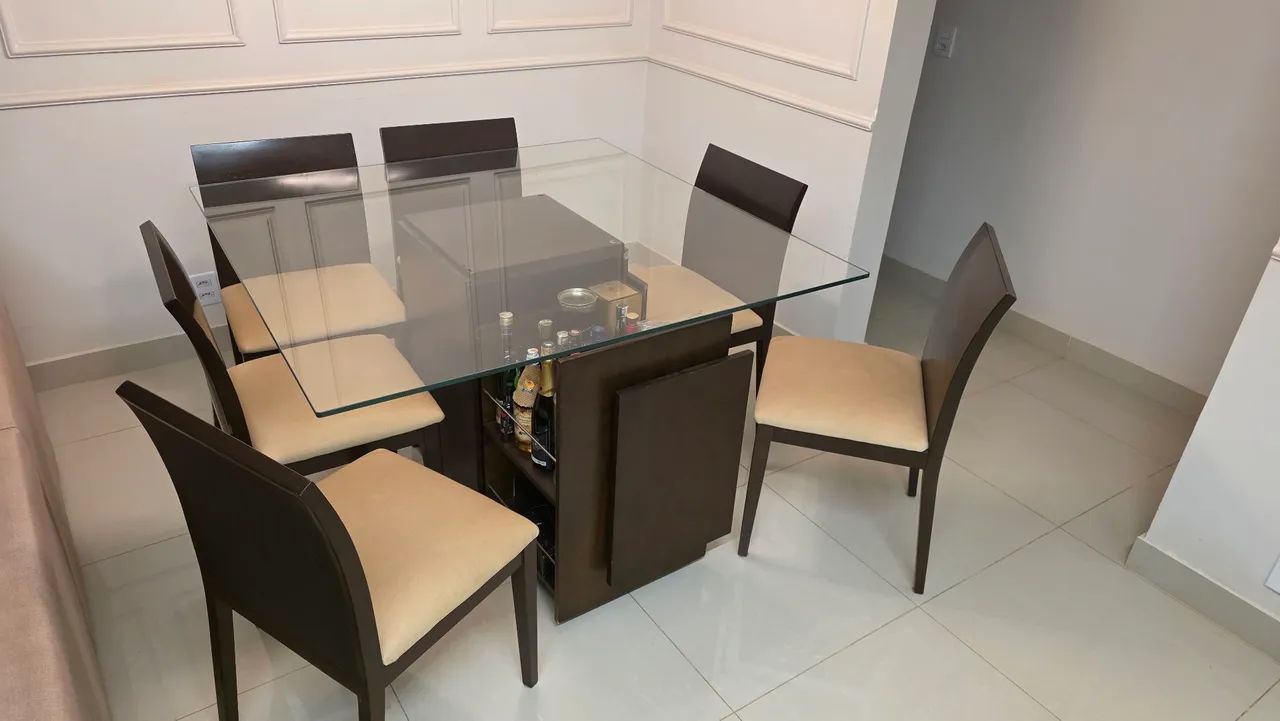 Mesa tipo bar Prima Linea com 6 cadeiras - Foto 3
