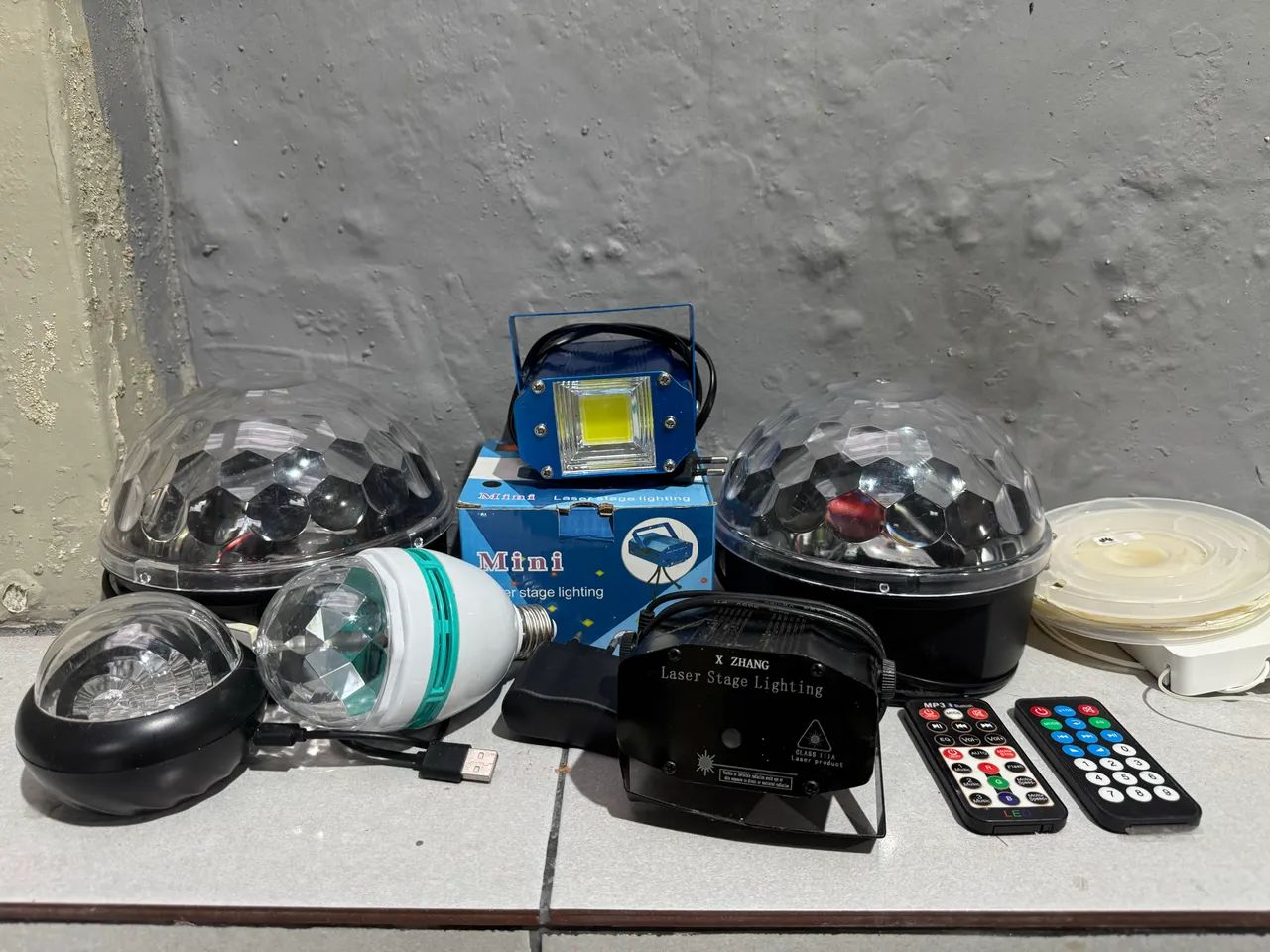 Kit de luzes e lasers para festas