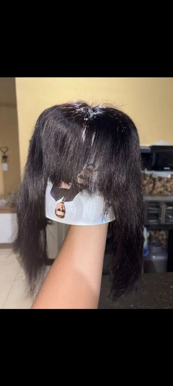 Peruca cabelo humano liso  - Foto 3