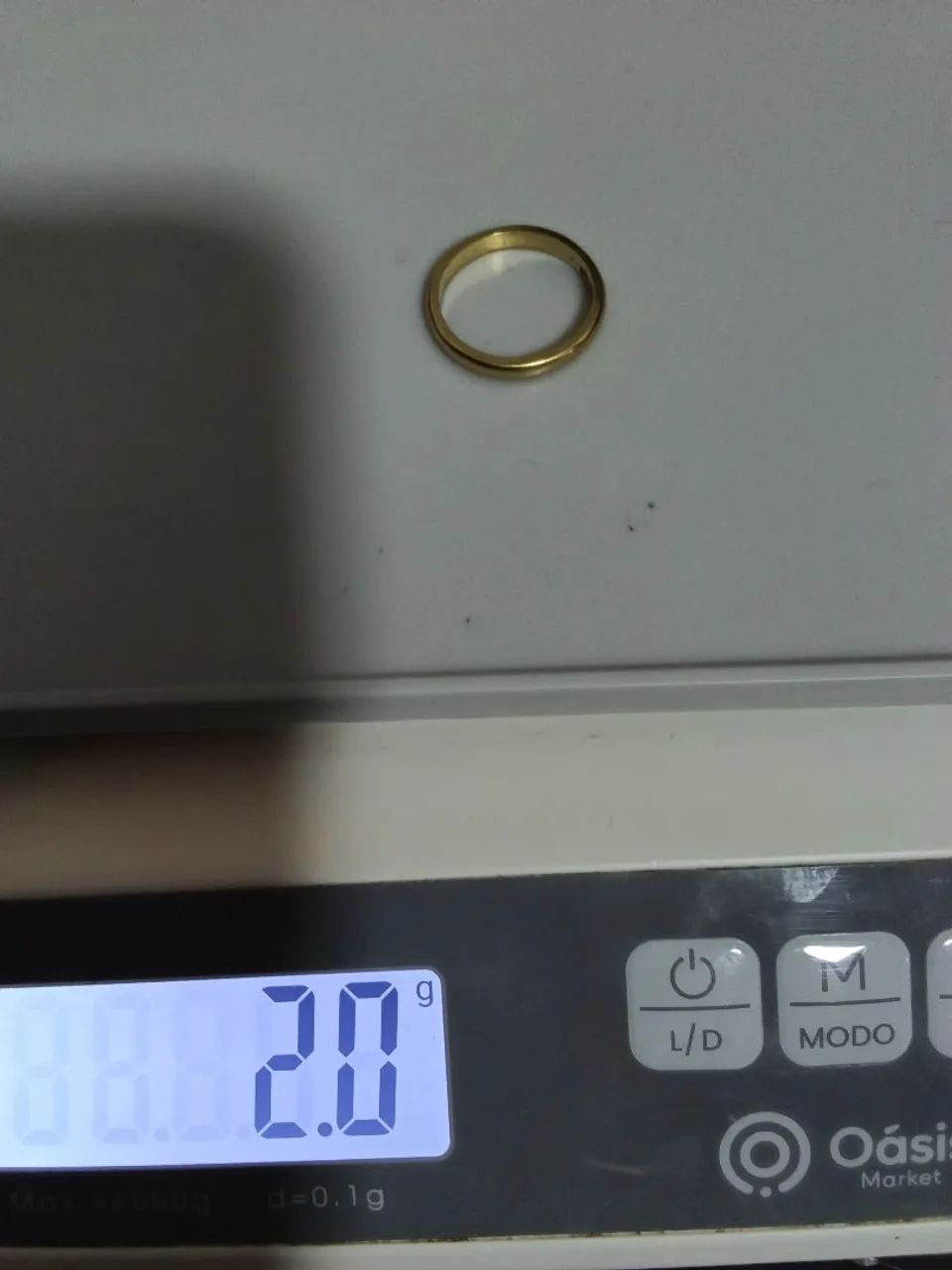 Aliança ouro 18 k 
