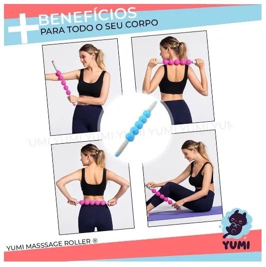 Bastão de Massagem com Bolas Espinhadas Móveis - Foto 2