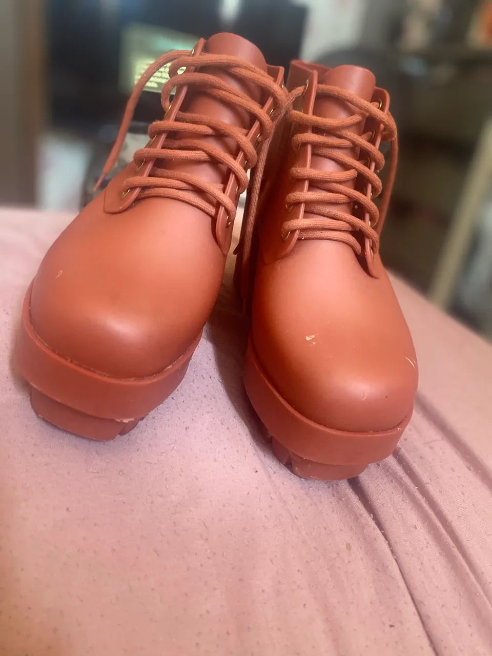 Bota Melissa Original Coturno Laranja - 39/40 - Foto 3
