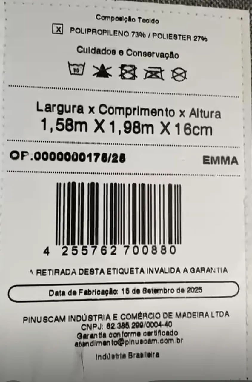 Cama box Queen EMMA Original com colchão  - Foto 4