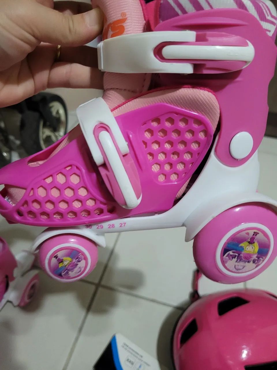 Patins infantil ajustável 