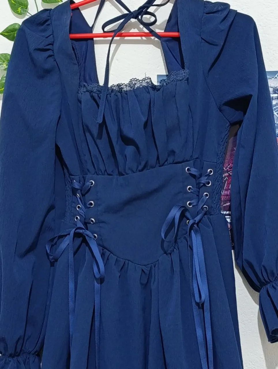 Vestido camponesa azul shein - Foto 4