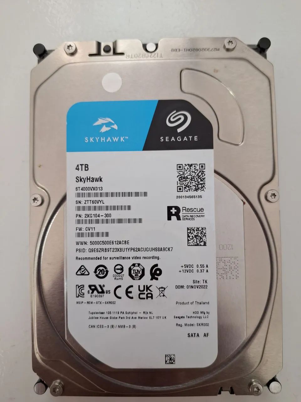 Hd seagate 4tb cftv cpu dvr