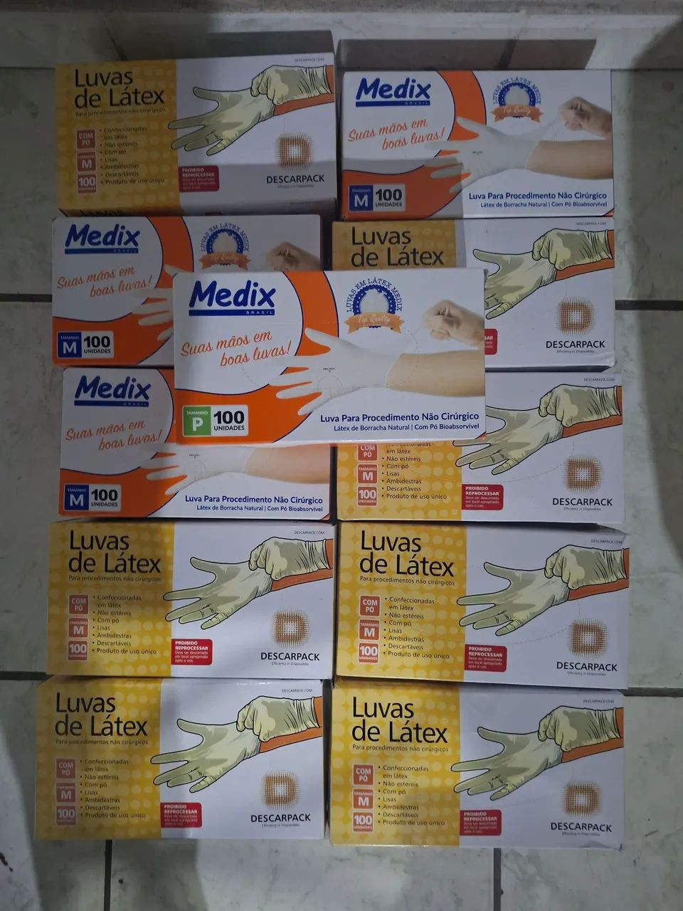 Luvas latex 