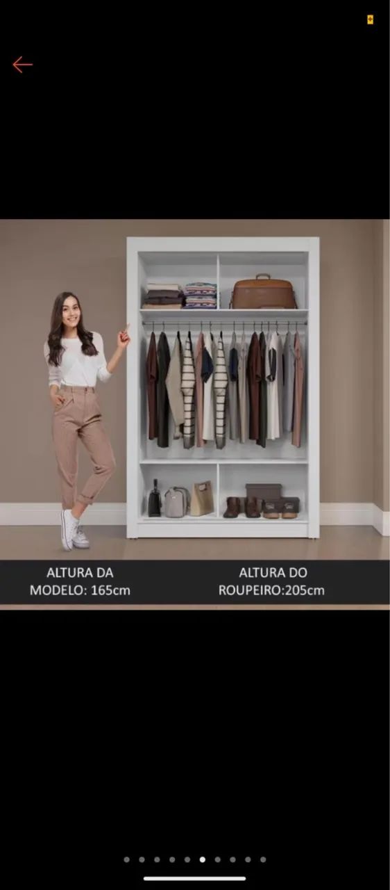 Guarda roupa branco  - Foto 5