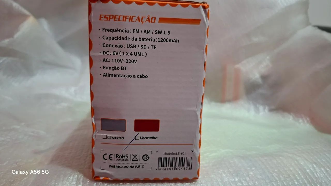 Rádio portátil lelong LE 604 - Foto 4