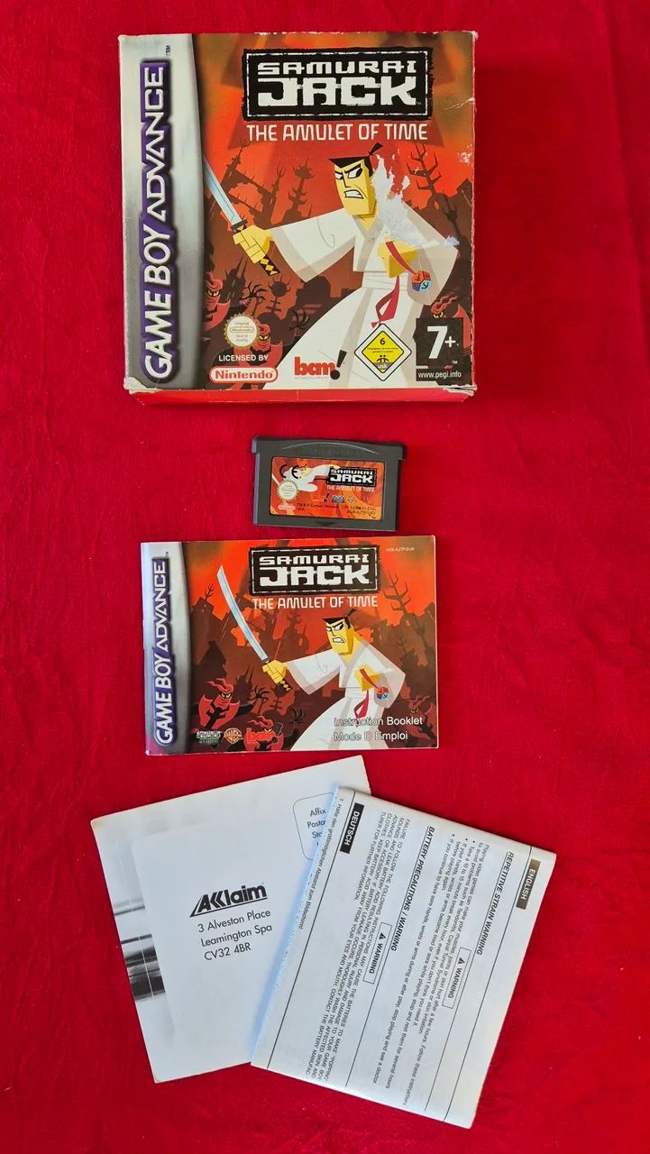 Jogo de Gameboy Samurai Jack: The Amulet of Time