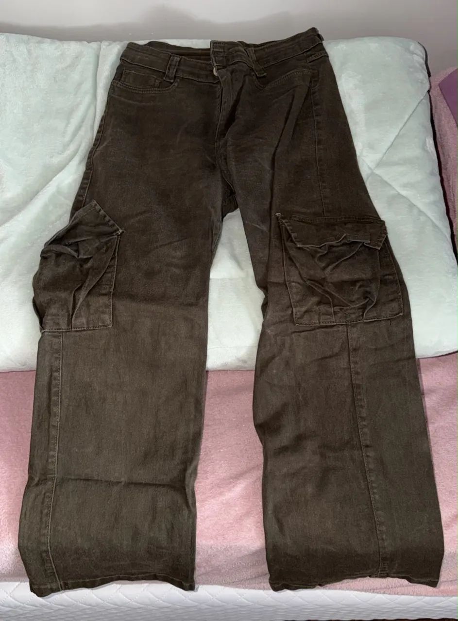 Calça Cargo Verde