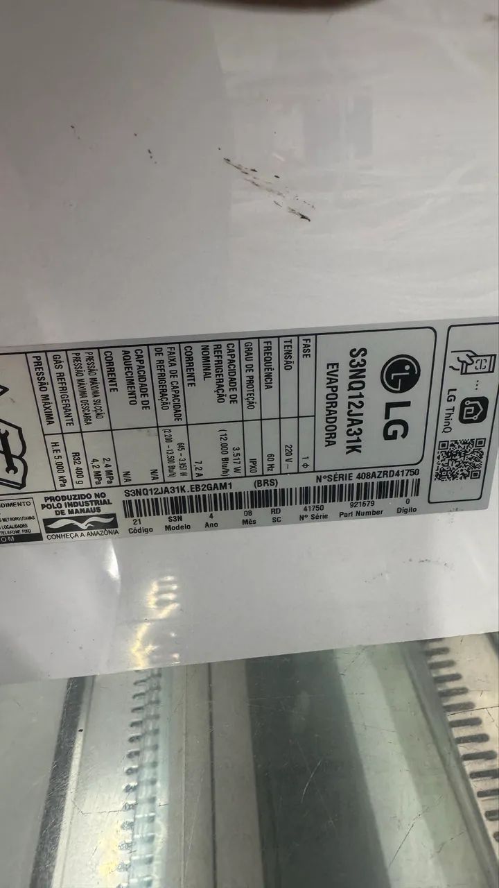 Ar condicionado 12000 dual inverter LG S3NQ12JA31K - Foto 5