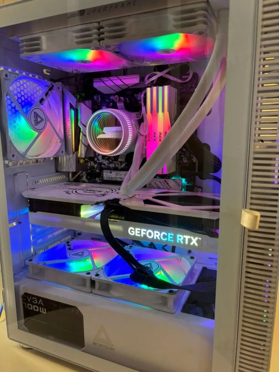 PC Gamer Full White RGB RTX 4070 + RYZEN 5 5600x - Foto 3