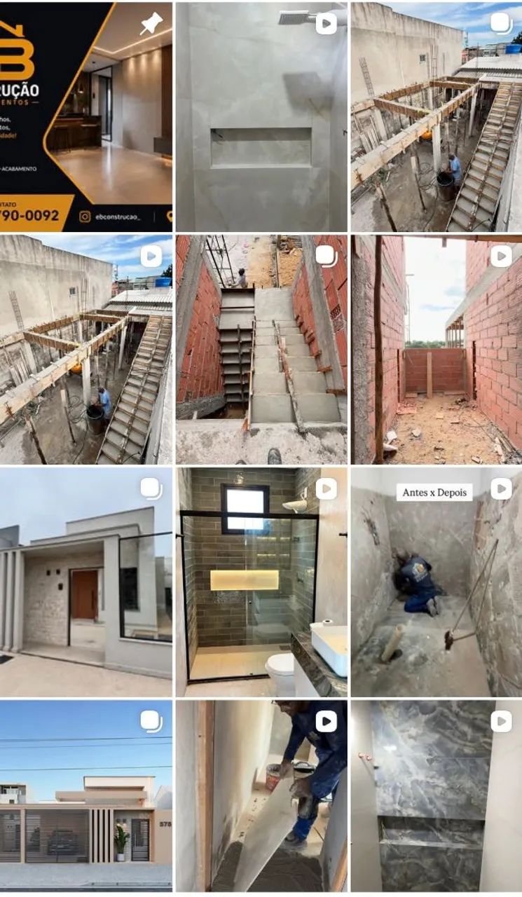 Faço sua obra da base ao acabamento 