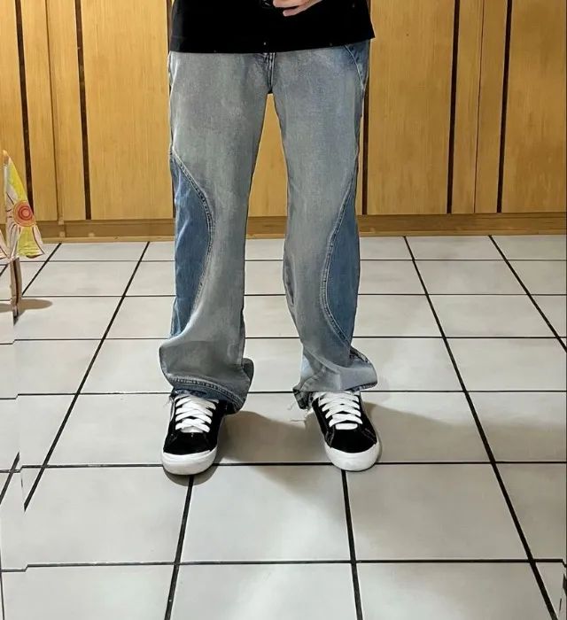 calça jeans sumwon curva azul - Foto 4