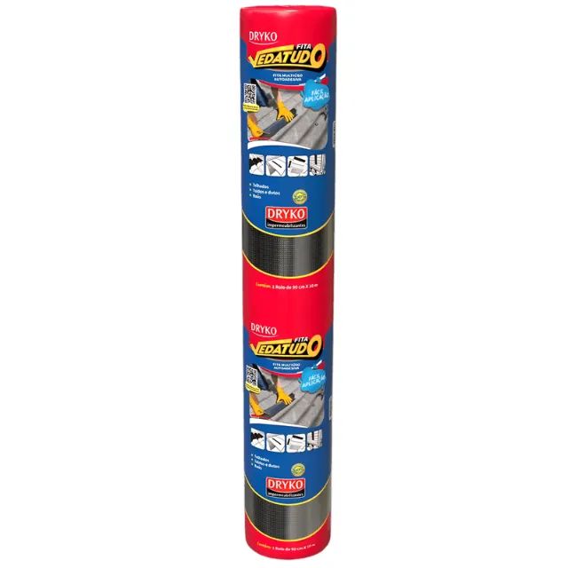 Fita Multiuso Alumínio 90cm X 10 Metros Vedatudo Dryko - Foto 3