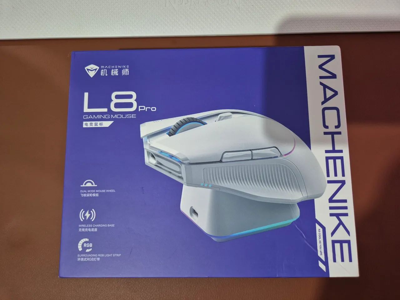 Mouse gamer com base de carregamento L8 Pro Machenike - Foto 4