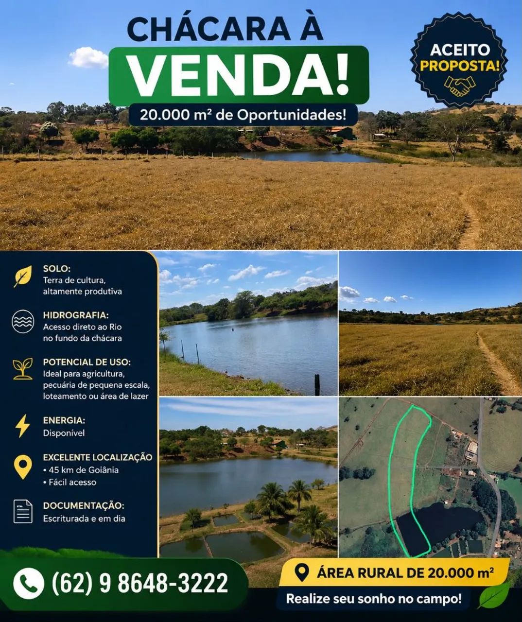 Chacara em caturaí com Agua 