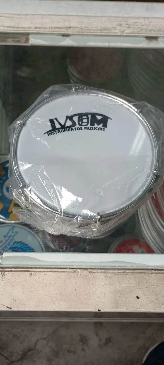 Tamborim 6" polegadas Aço Inox profissional Ivsom na promoção  - Foto 5