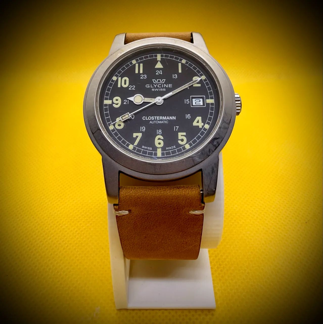 Glycine Clostermann Automatic + estojo original - Foto 5