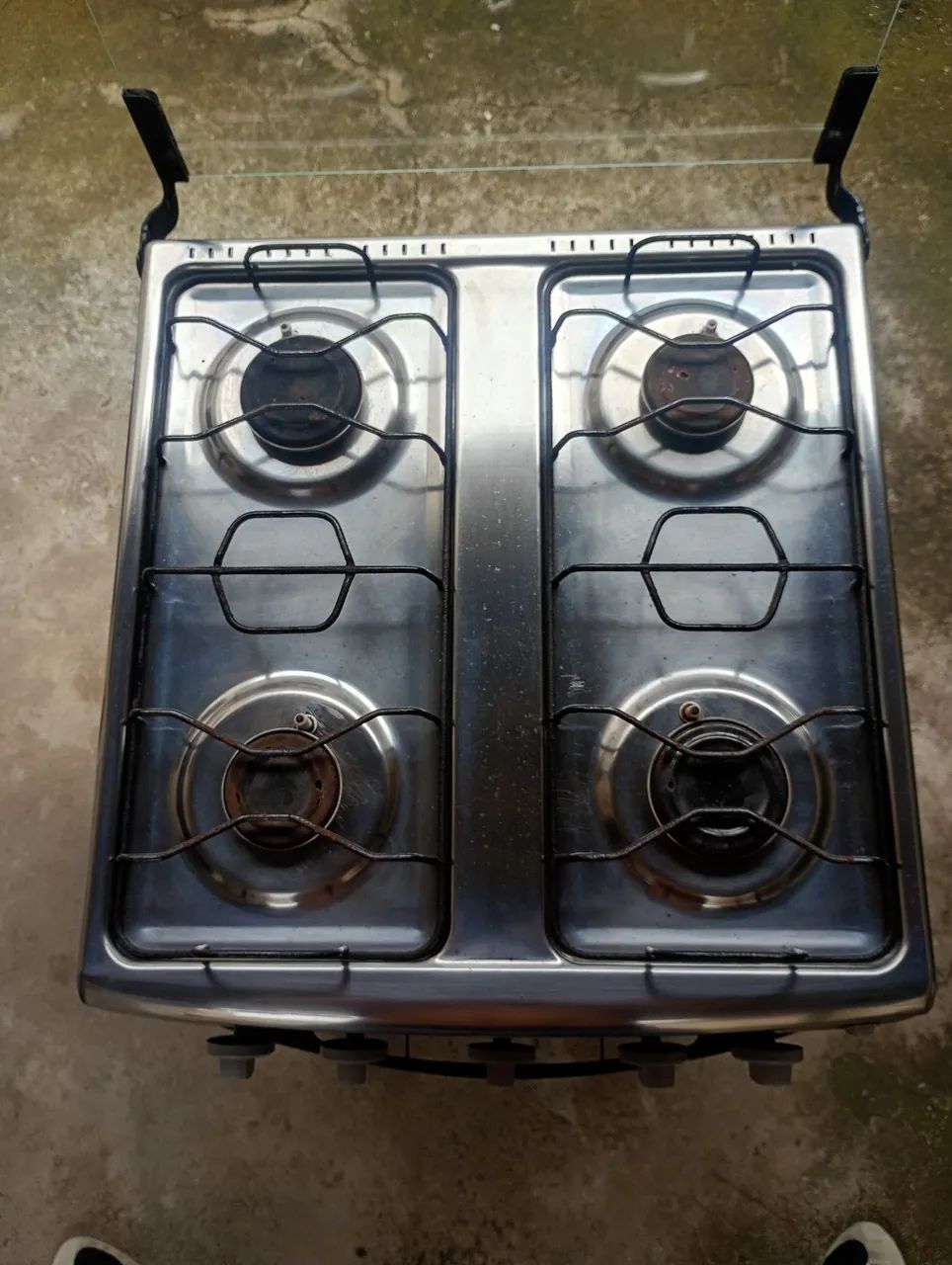 Fogão 4 Bocas Itatiaia Preto Automático Tampa de Vidro e Mesa Inox - Foto 3