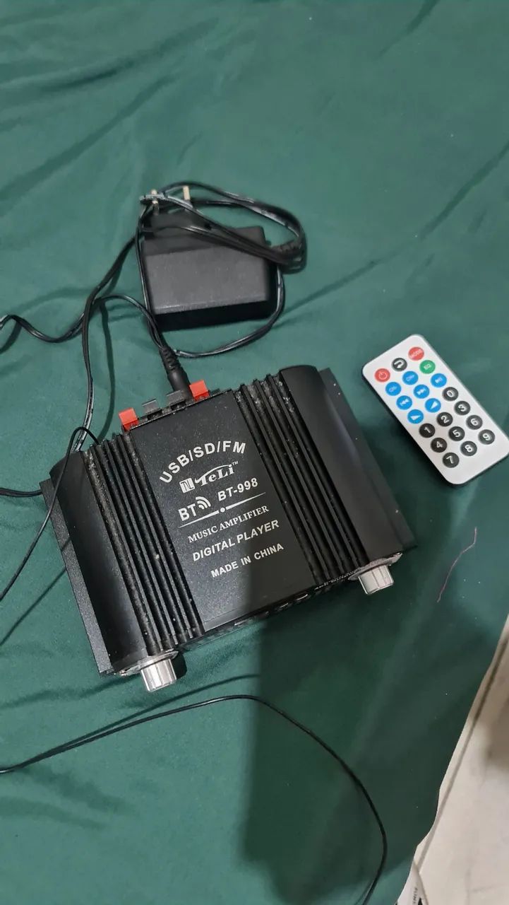 Caixa de som com amplificador player  - Foto 2