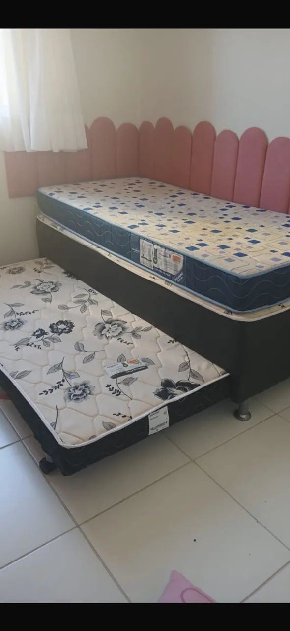 CAMA BOX PARA SOLTEIRO COM CAMA EXTRA. - Foto 2