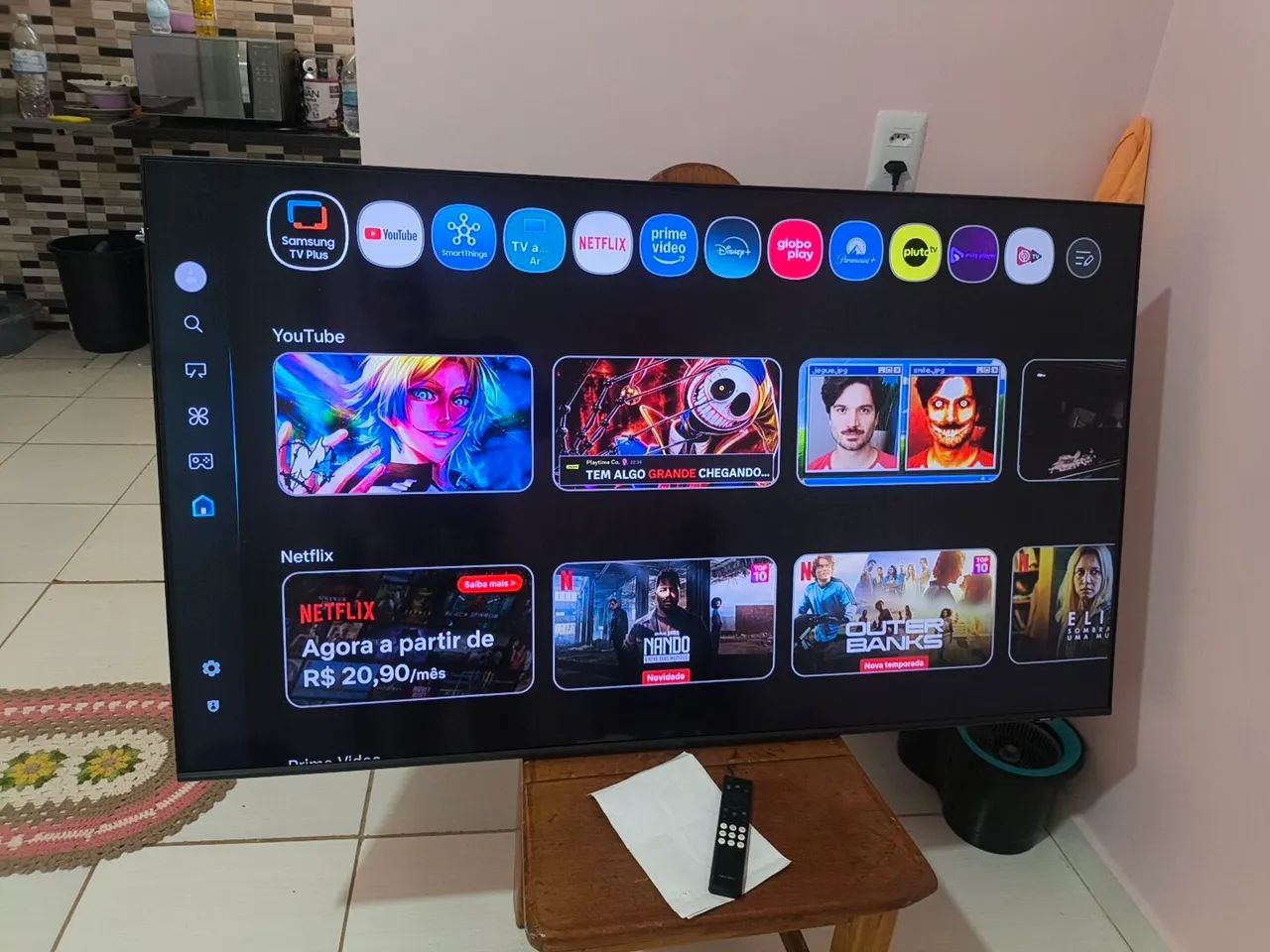 Tv Smart 55 Polegadas 4k SAMSUNG QLED  - Foto 3