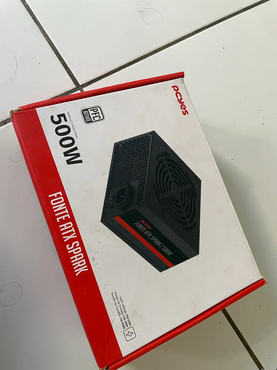 Fonte ATX Pcyes Spark 500W PFC Ativo - Nova na Caixa | Ótimo Custo-Benefício - Foto 3