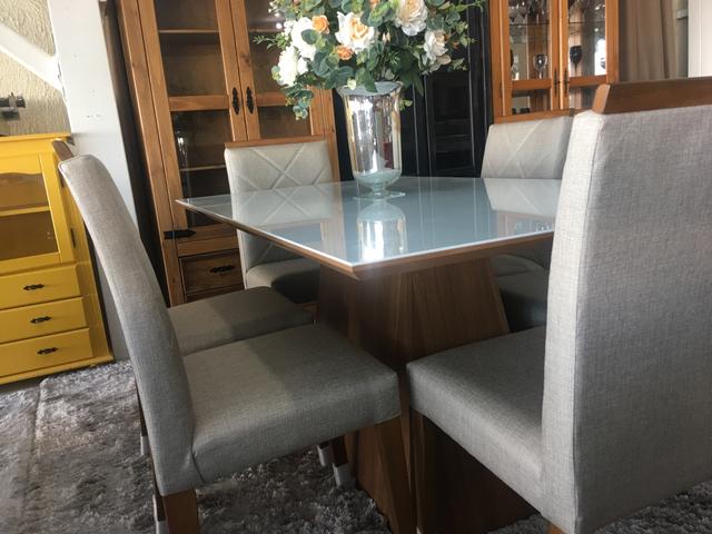 Mesa casual sala de jantar clim e moderna - Foto 3