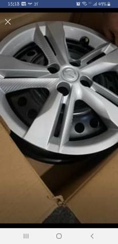 Jogo de rodas de ferro 16" com pneus Michelin