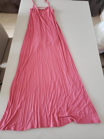 Vestido longo de malha