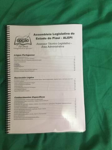 Apostilhas ALEPI com 80 questões de RLM