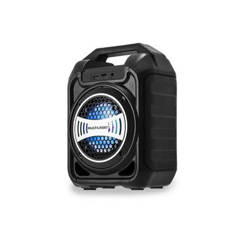 Caixa de Som Bluetooth Sp313 Multilaser 30W Com Efeitos Led Usb Rádio Fm Aux Micro SD - Foto 5