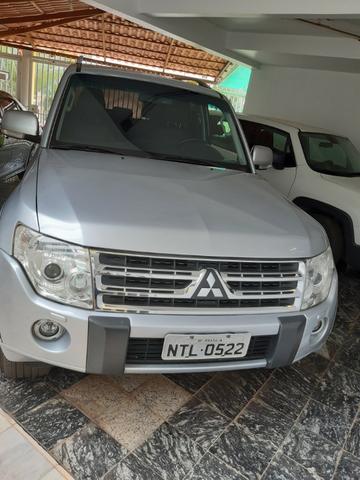 Pajero full 2010/2010 HPE 7 lugares prata teto solar 200 hps