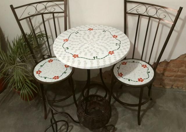 Conjunto de mesa mosaico - Foto 3