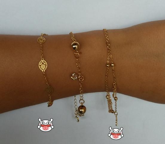 Pulseiras folheadas a ouro 18k