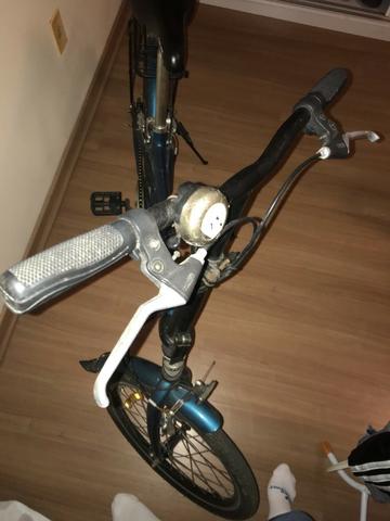 Bicicleta Dobrável Blitz City azul Aro 20, - Foto 4