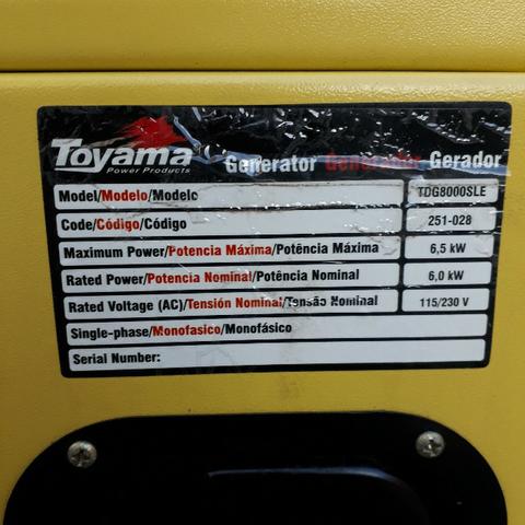 Gerador Diesel 6.5 Kva Toyama Usado - Foto 2