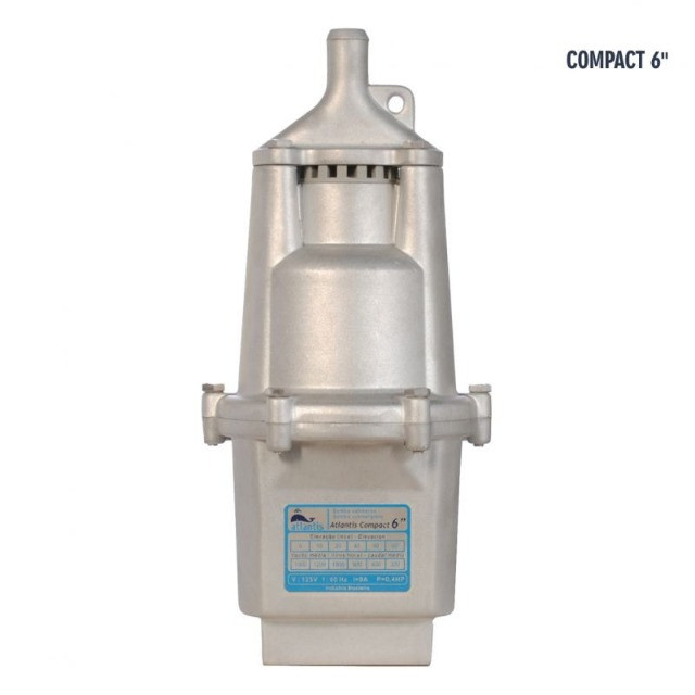 Bomba D"Água Submersa Compacta 127V Inox Atlantis