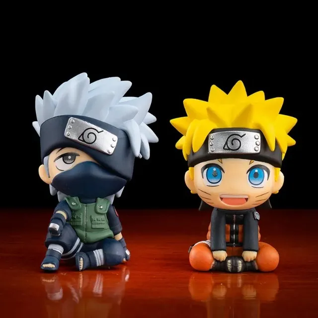 Naruto Uzumaki boruto figura anime, pai e filho versão, brinquedo