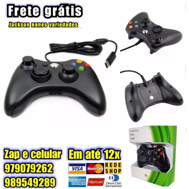 Controle para Xbox 360 com fio